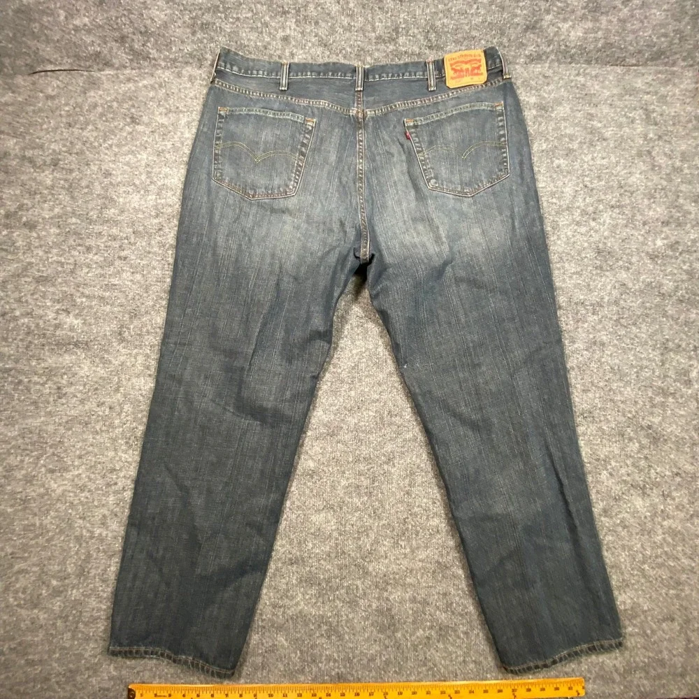 Levis 559 Relaxed Straight Jeans Mens 48x34 Medium Wash Blue Denim (Act 44x31)‎